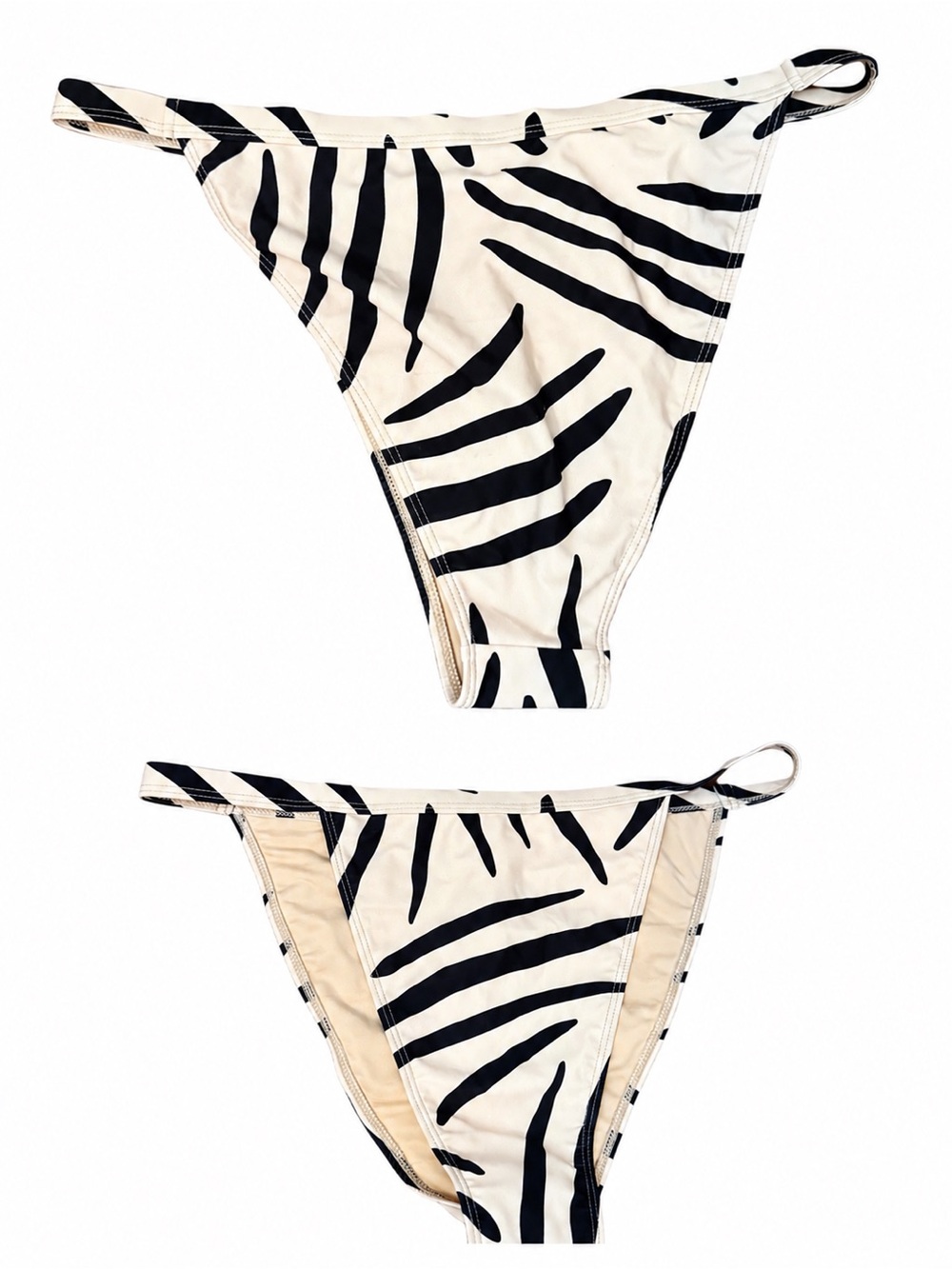 4th & reckless Zebra Swim Bottoms size large
